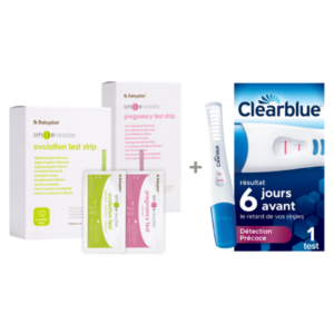 Bundle Clearblue Ultra Précoce Avancé test de grossesse (1 pc) + Kit de tests New SmileReader