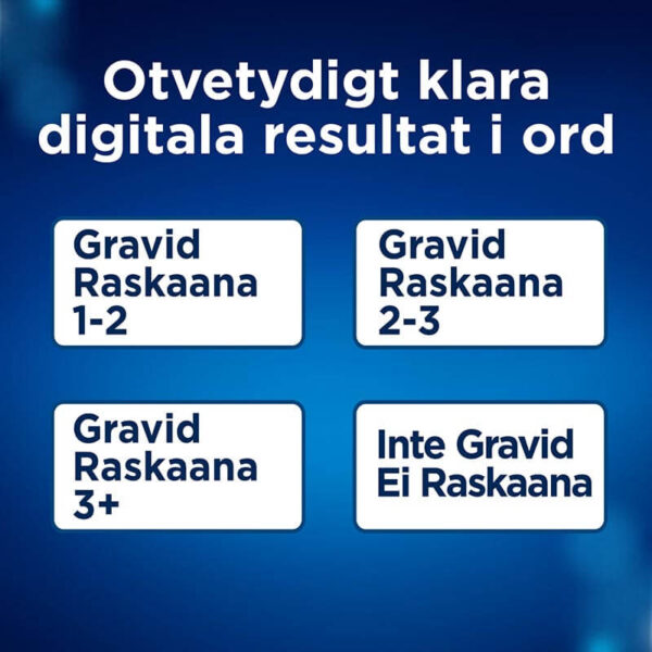 Graviditetstest med Veckoindikator