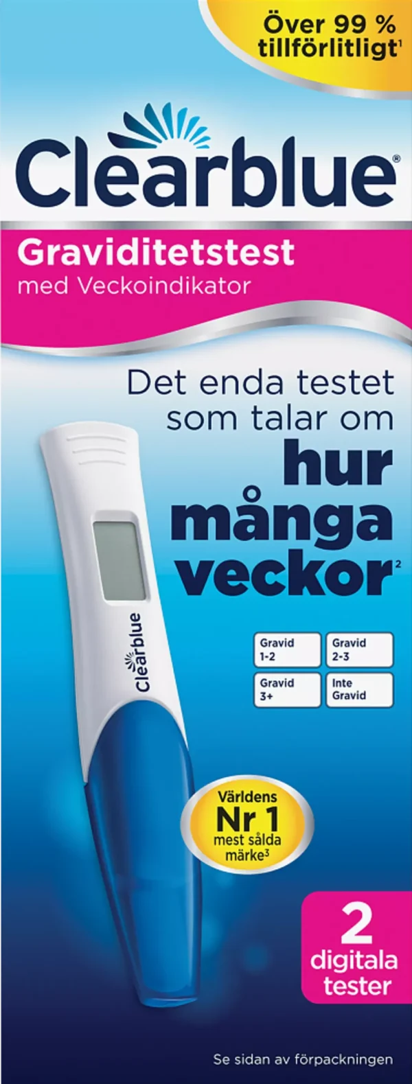 Graviditetstest med Veckoindikator