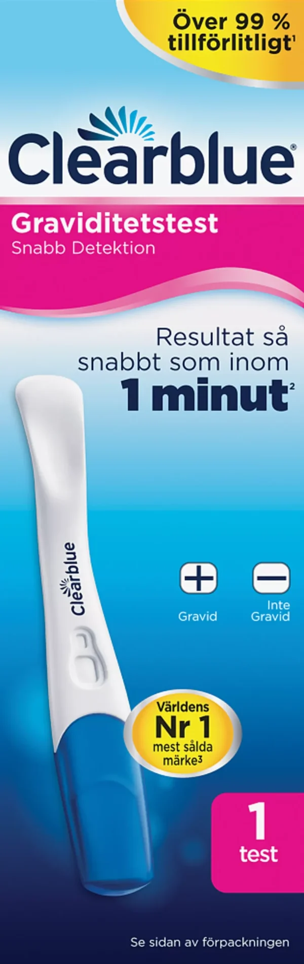 Clearblue Graviditetstest-Snabb Detektion 1st