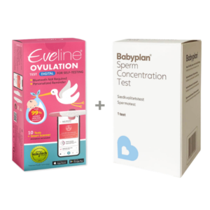 Système de fertilité intelligent Eveline & Test de sperme Babyplan — Kit complet pour la fertilité des deux partenaires