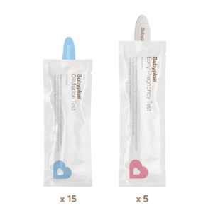 Kit de test Babyplan - 15 tests d'ovulation (bandelettes) + 5 tests de grossesse précoces (bandelettes)