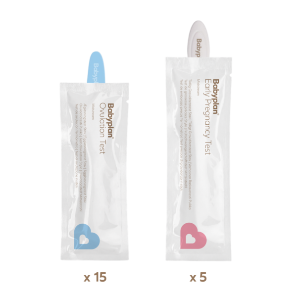 Babyplan Test Set (15 Ovulation Tests + 5 Early Pregnancy Test Mids).png Babyplan Test Set (15 Ovulation Tests + 5 Early Pregnancy Test Mids).png