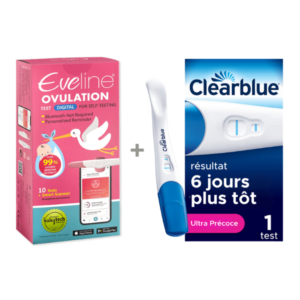 Système de fertilité intelligent Eveline et 1 test de grossesse Clearblue Ultra Précoce