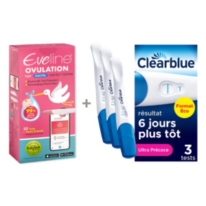 Système de Fertilité Intelligent Eveline et Test de Grossesse Clearblue Détection Ultra Précoce (Boîte de 3)