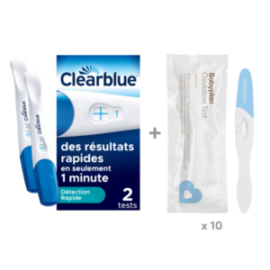 Pack Clearblue Test de Grossesse + Babyplan Test d'Ovulation Stick