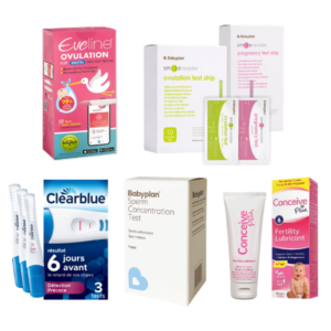 Système de Fertilité Intelligent Eveline, Smile Reader, Test de Grossesse Clearblue Détection Ultra Précoce Avancée Boîte de 3, Test de Sperme Babyplan & Conceive Plus 75 ml — Kit de Fertilité Complet
