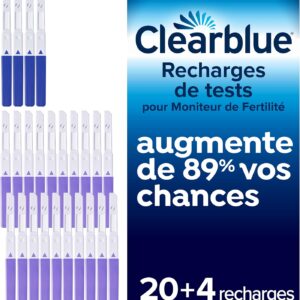 Bâtonnets de test pour Moniteur de Fertilité Avancé Clearblue - 20+4 pièces